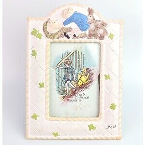Vintage Disney Classic Winnie The Pooh Picture Frame Charpente 3x5 Picture 6x8in